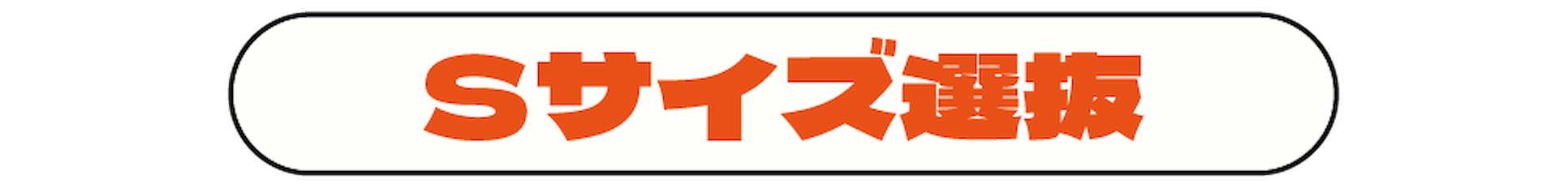 2・Sサイズ選抜！